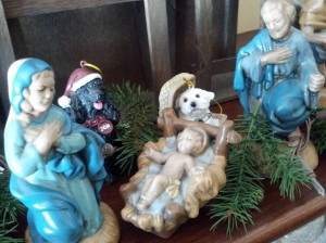 I'm quite certain dogs were present at the birth of Christ.  